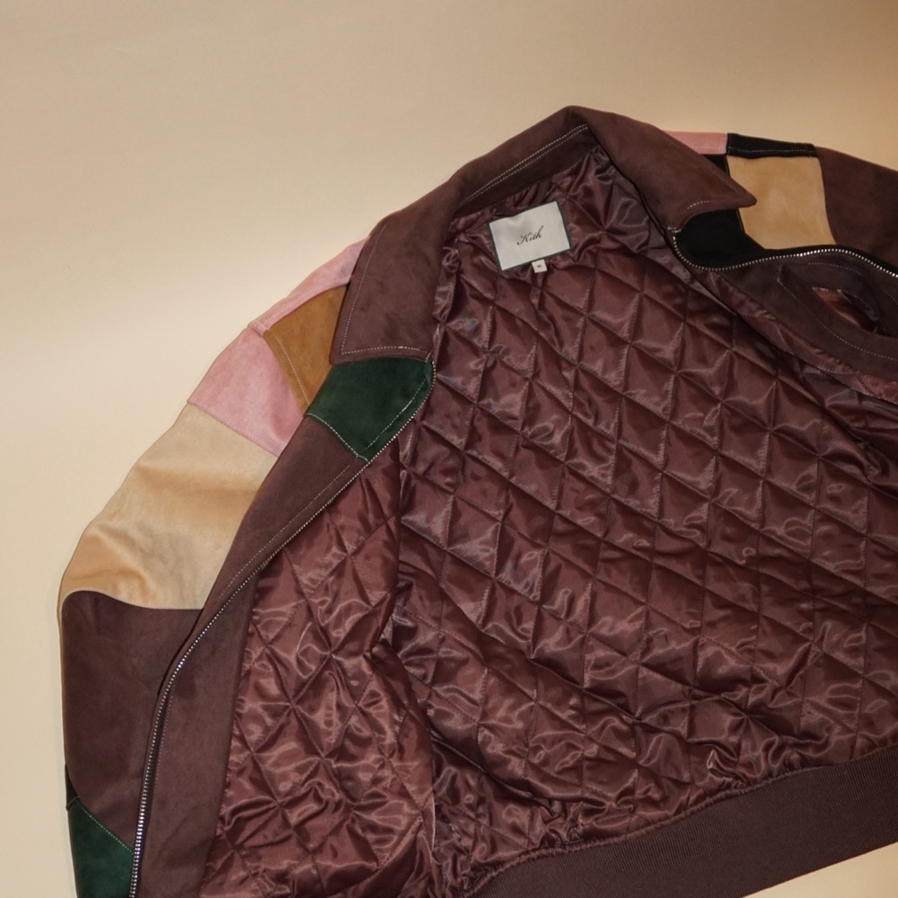 Kith Brisa Patchwork Suede Bomber Jacket - Size M… - image 7